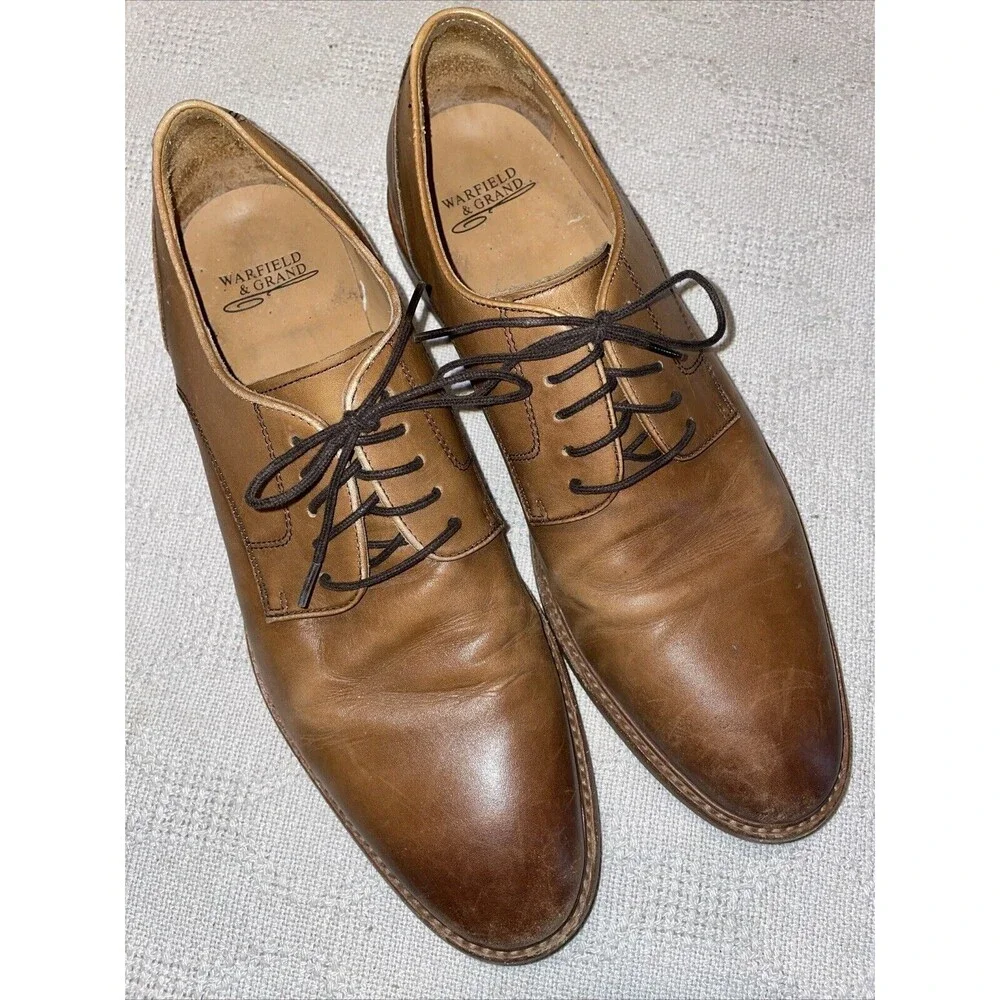 Warfield & Grand Men’s Dress Shoes Size 10.5 M Brown Leather Formal Business
